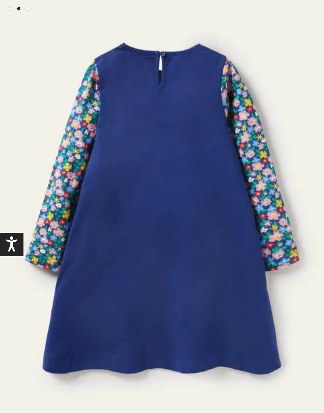 mini boden horse dress Girls Boden Blue Long Sleeve Appliqué Dress