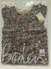 Load image into Gallery viewer, NWT Mini Boden Pink Wildflower Frill Tiered Dress
