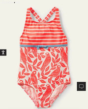 Load image into Gallery viewer, NWT Mini Boden Strawberry Hotchpotch Cross-back Swimsuit
