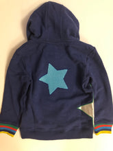 Load image into Gallery viewer, NWT Mini Boden Cosy Foil Star Appliqué Hoodie
