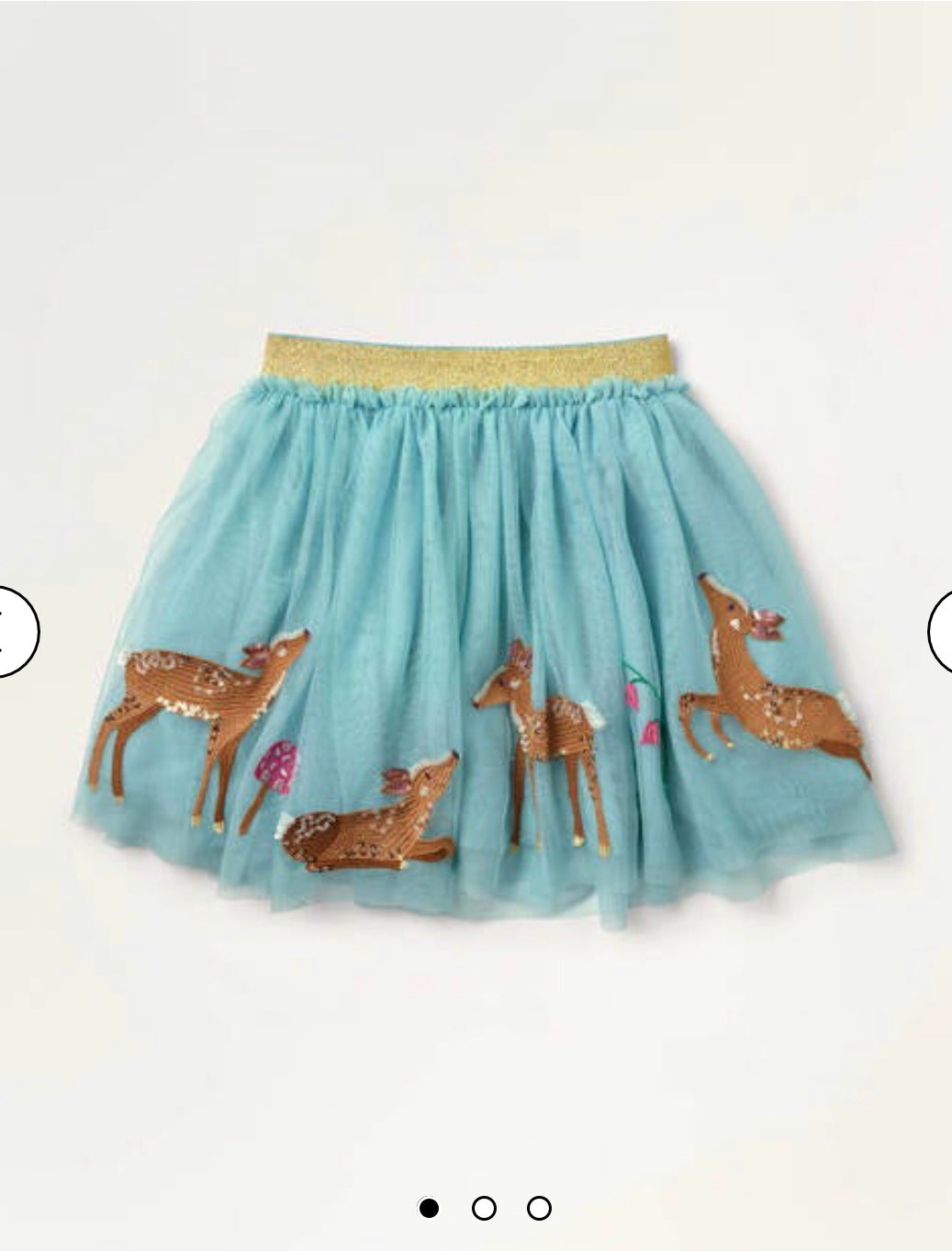 HTF NWT Mini Boden Sequin Appliqué Tulle Skirt
