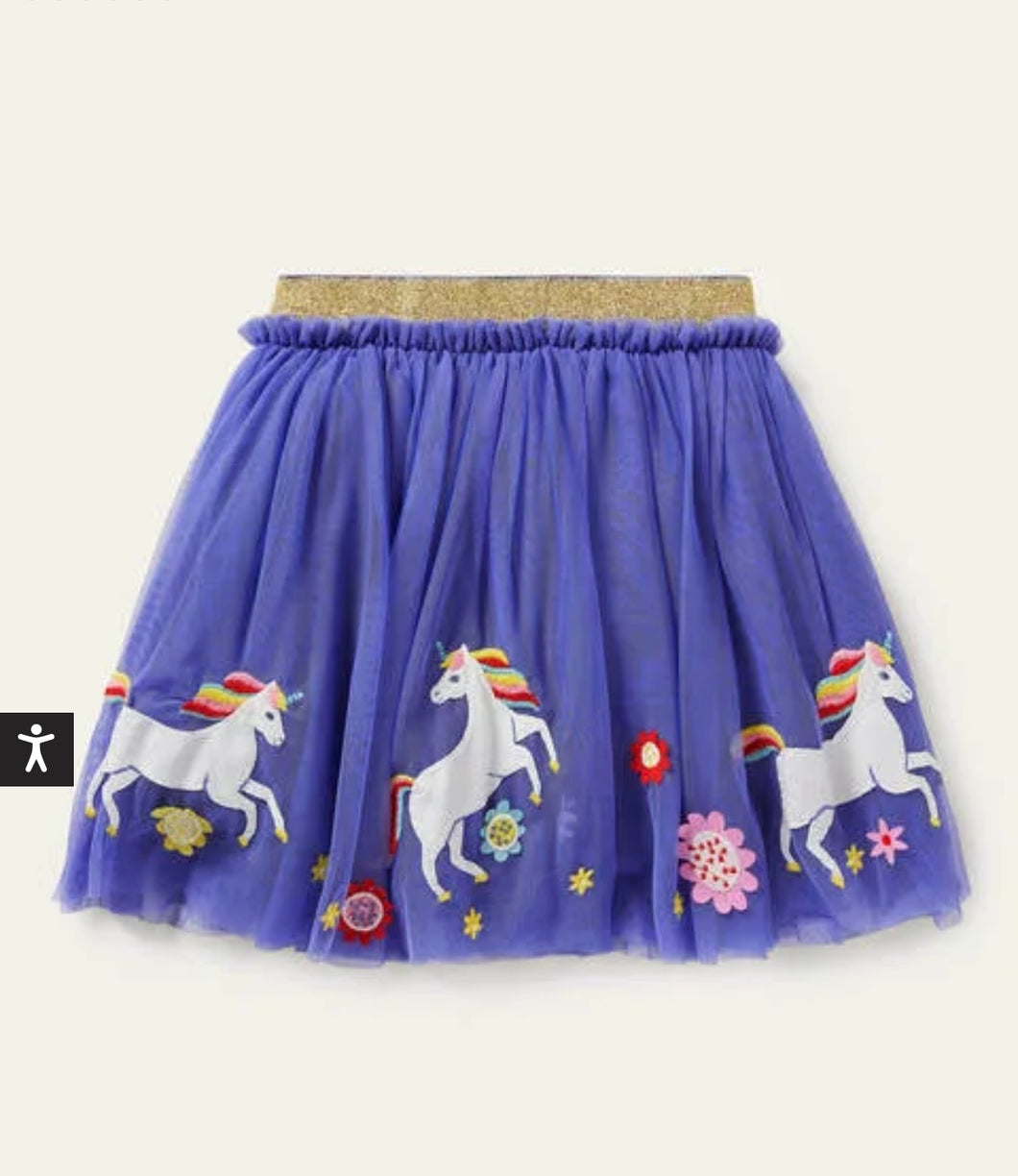 NWT Mini Boden Tulle Hem Skirt