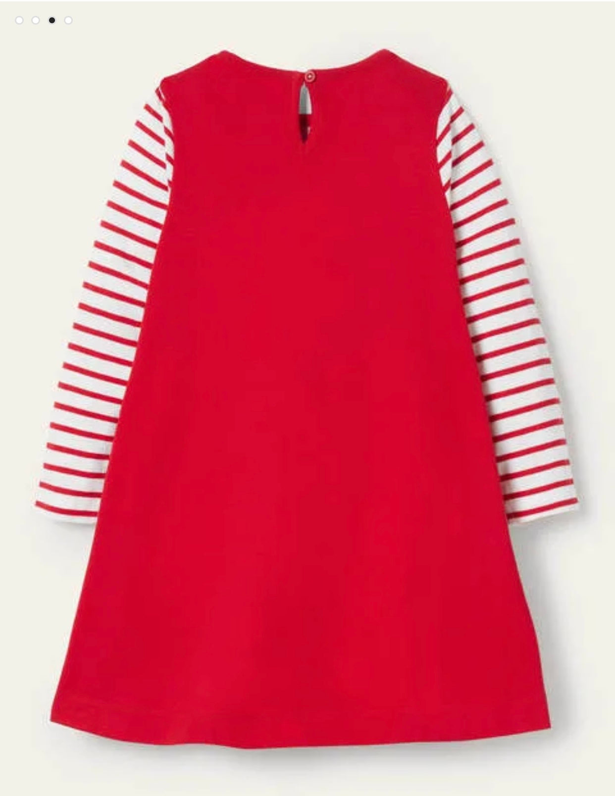 Mini Boden Kids' Ballerina Appliqué Jersey Dress in Rockabilly Red Stage at Nordstrom, Size 2-3Y