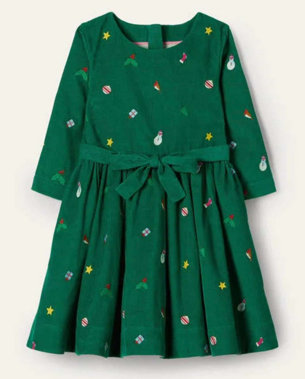 NWT Mini Boden Embroidered Cord Dress