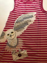Load image into Gallery viewer, NWOT Mini Boden HP Stripy Appliqué Hedwig Dress
