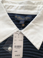 Load image into Gallery viewer, NWT Brooks Brothers 100% Merino Wool Stripe Polo Men&#39;s Sweater
