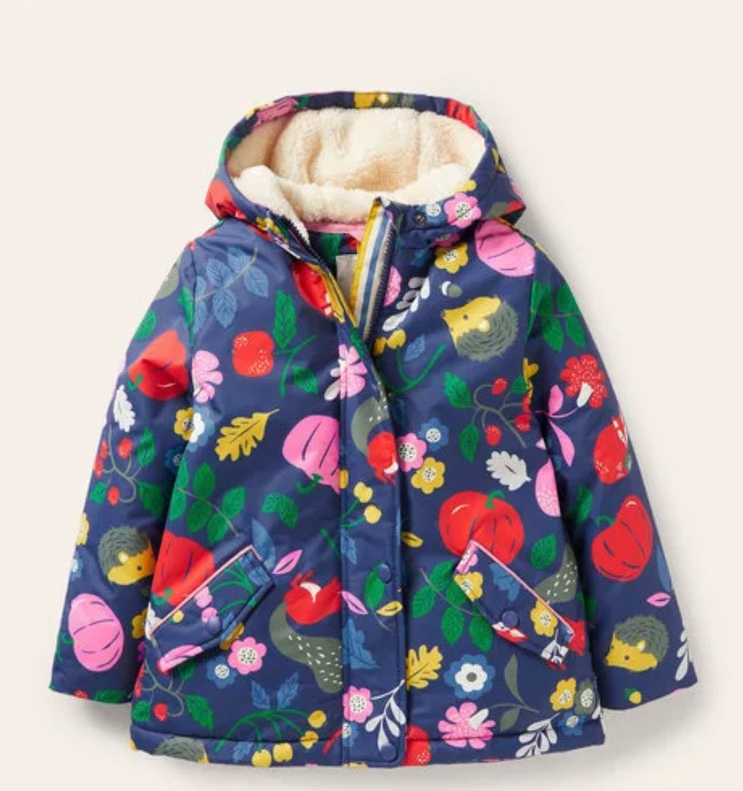 NWOT Mini Boden Sherpa Lined Anorak