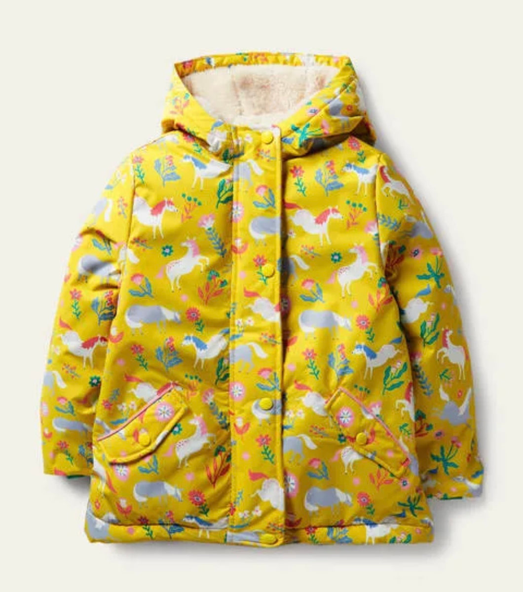 NEW Mini Boden Sherpa Lined Anorak