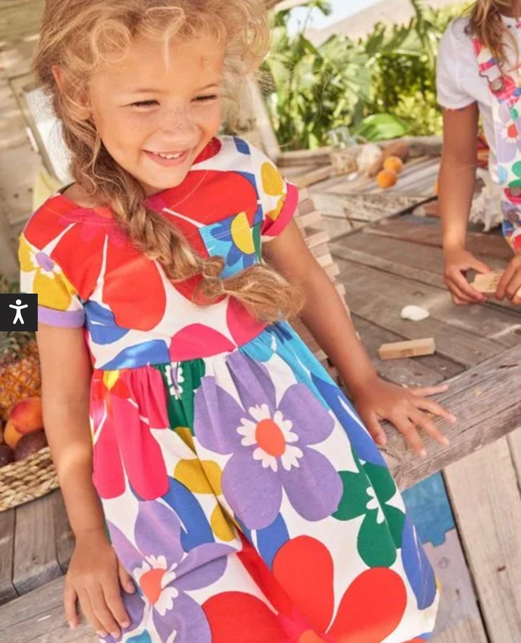 NWT Mini Boden Short Sleeve Fun Jersey Dress