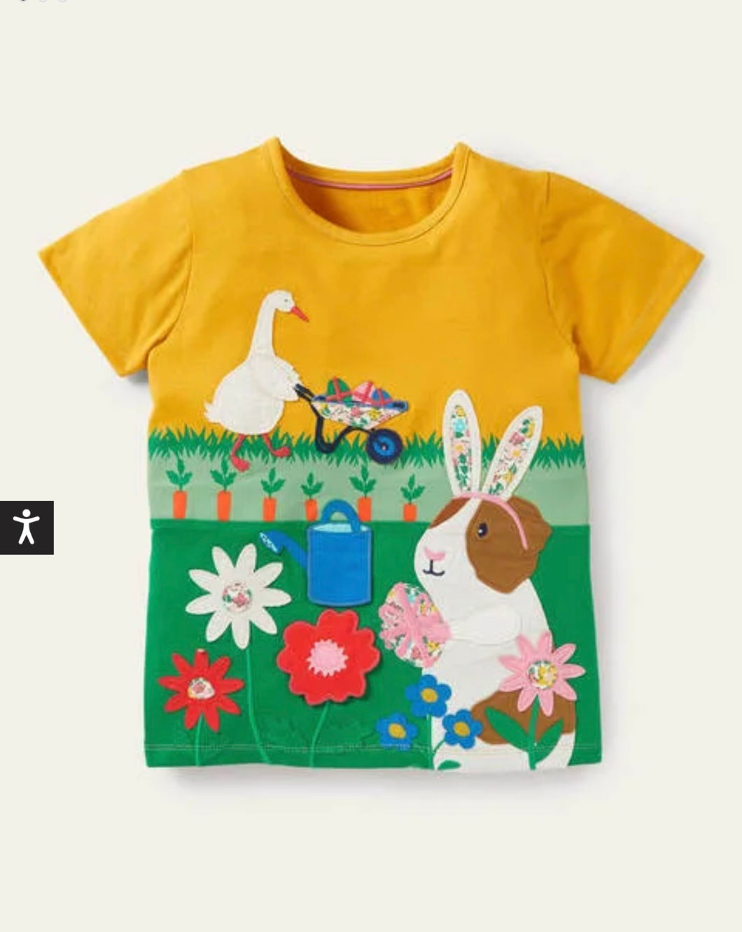 Mini Boden Kids' Giraffe Appliqué T-Shirt, Blue Mini Boden Kids' Giraffe Appliqué T-Shirt, Blue