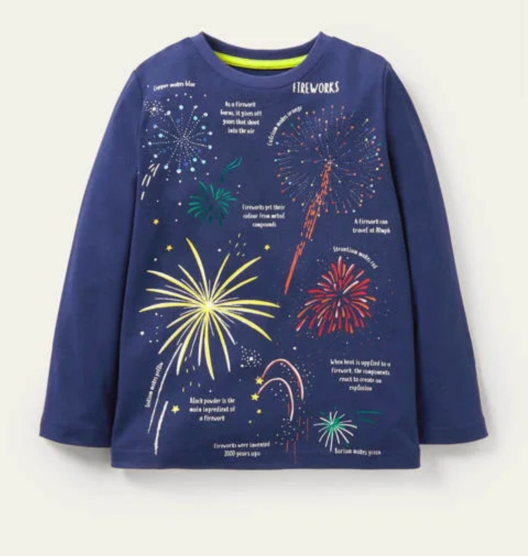 NWT Mini Boden Educational Glowing Magical T-shirt