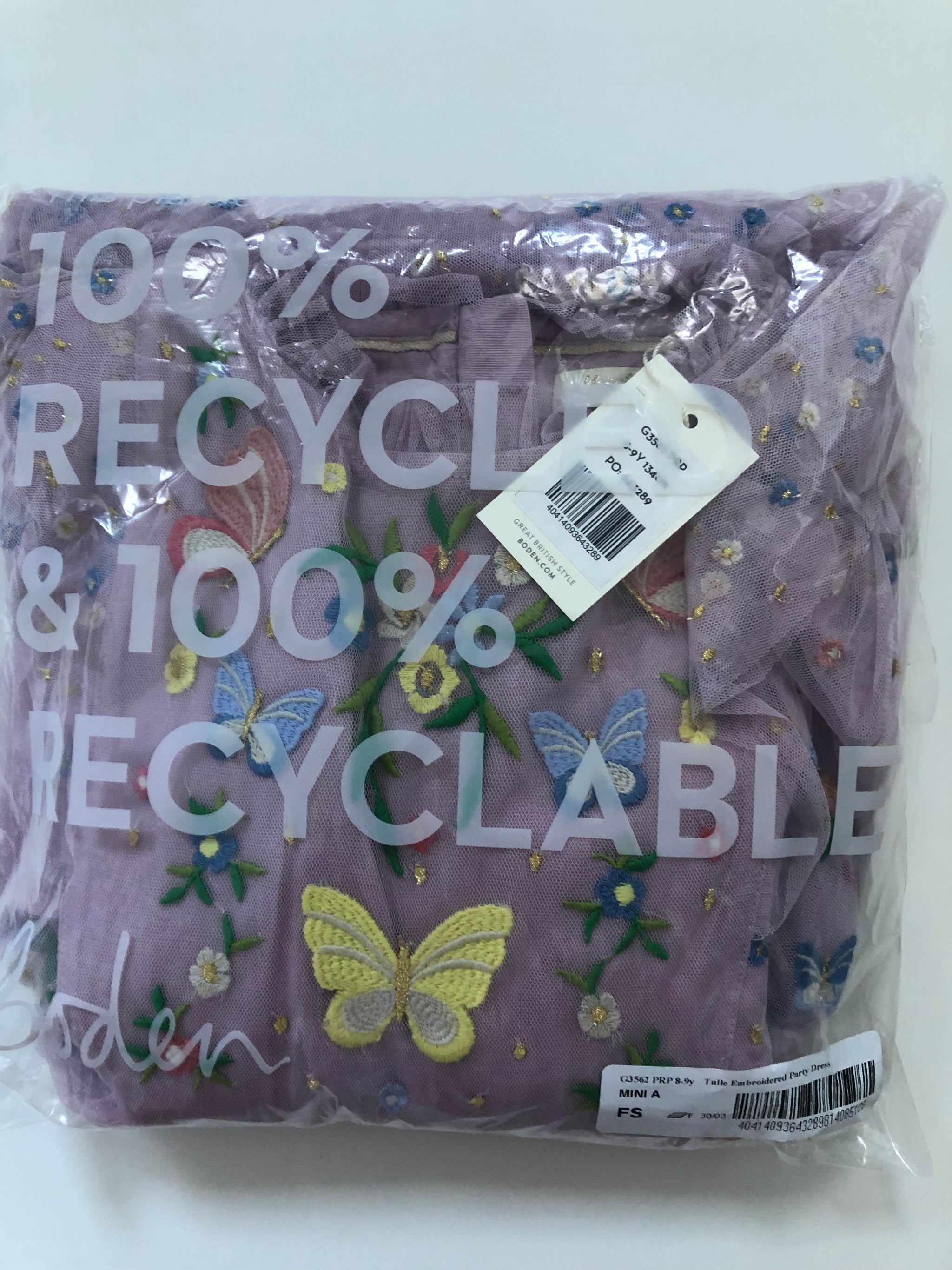 NWT Mini Boden Tulle Embroidered Party Dress Mini World Explorers NWT Mini Boden Tulle Embroidered Party Dress Mini World Explorers