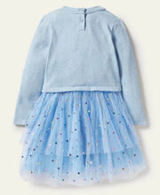 Load image into Gallery viewer, NWT Mini Boden Appliqué Tulle Sweat Dress
