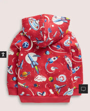 Load image into Gallery viewer, NWT Mini Boden Shaggy-lined Printed Hoodie
