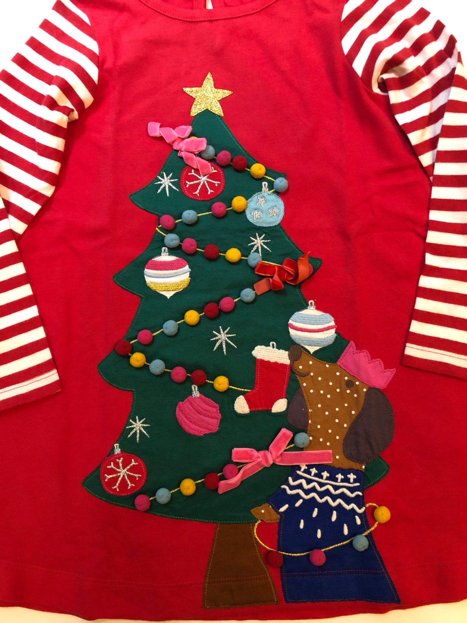 HTF NWOT Mini Boden Festive Big Appliqué Dress – Mini World Explorers HTF NWOT Mini Boden Festive Big Appliqué Dress – Mini World Explorers