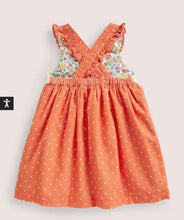 Load image into Gallery viewer, NWOT Mini Boden Cord Pinnie Dress
