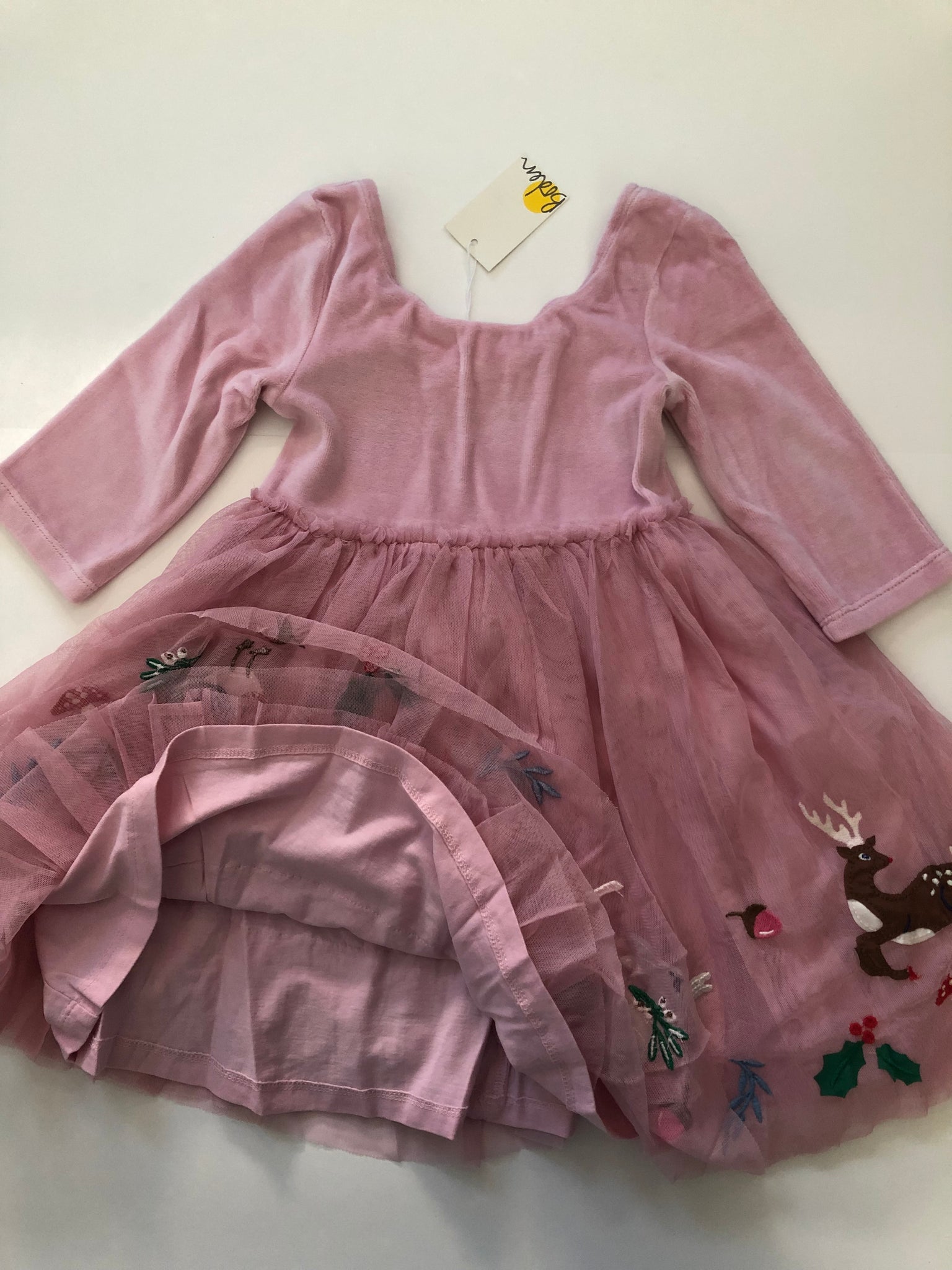 mini boden velvet tulle dress Velvet Tulle Appliqu Dress Girls Kids Boden