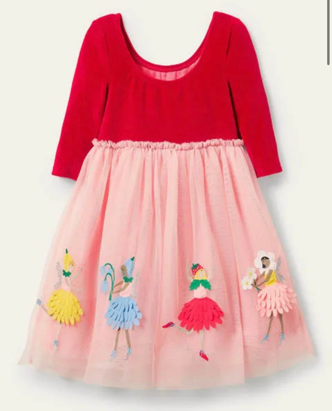 NWT Mini Boden Velvet Bodice Tulle Dress
