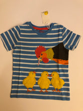 Load image into Gallery viewer, NWT Mini Boden Chicken Family Appliqué T-shirt
