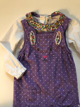 Load image into Gallery viewer, Pre owned Mini Boden Cord Bunny Dungaree Set
