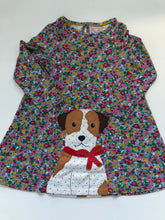 Load image into Gallery viewer, NWOT Mini Boden Floral Dog Applique Dress

