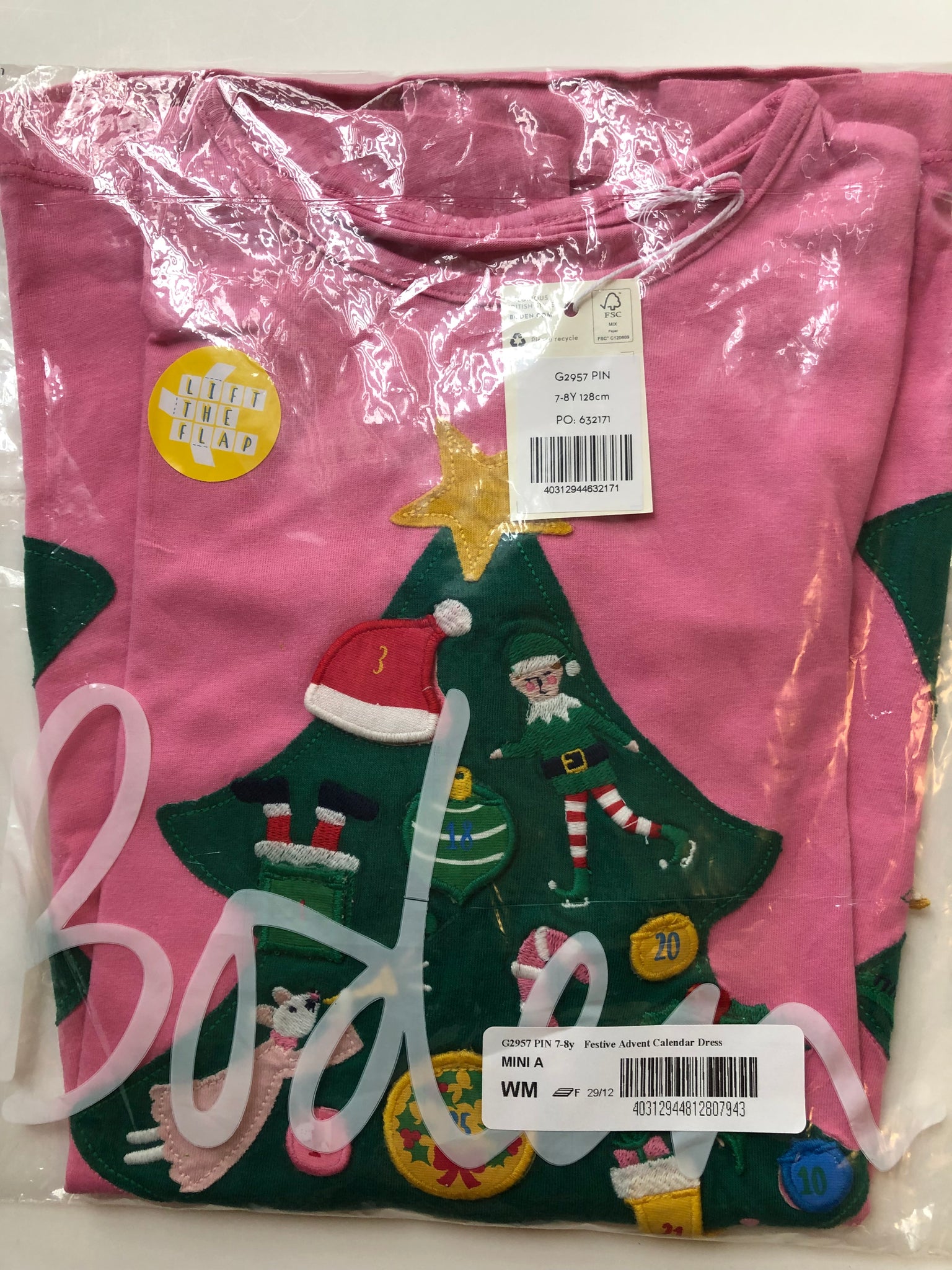 mini boden advent calendar dress NWT Mini Boden Festive Advent Calendar Dress