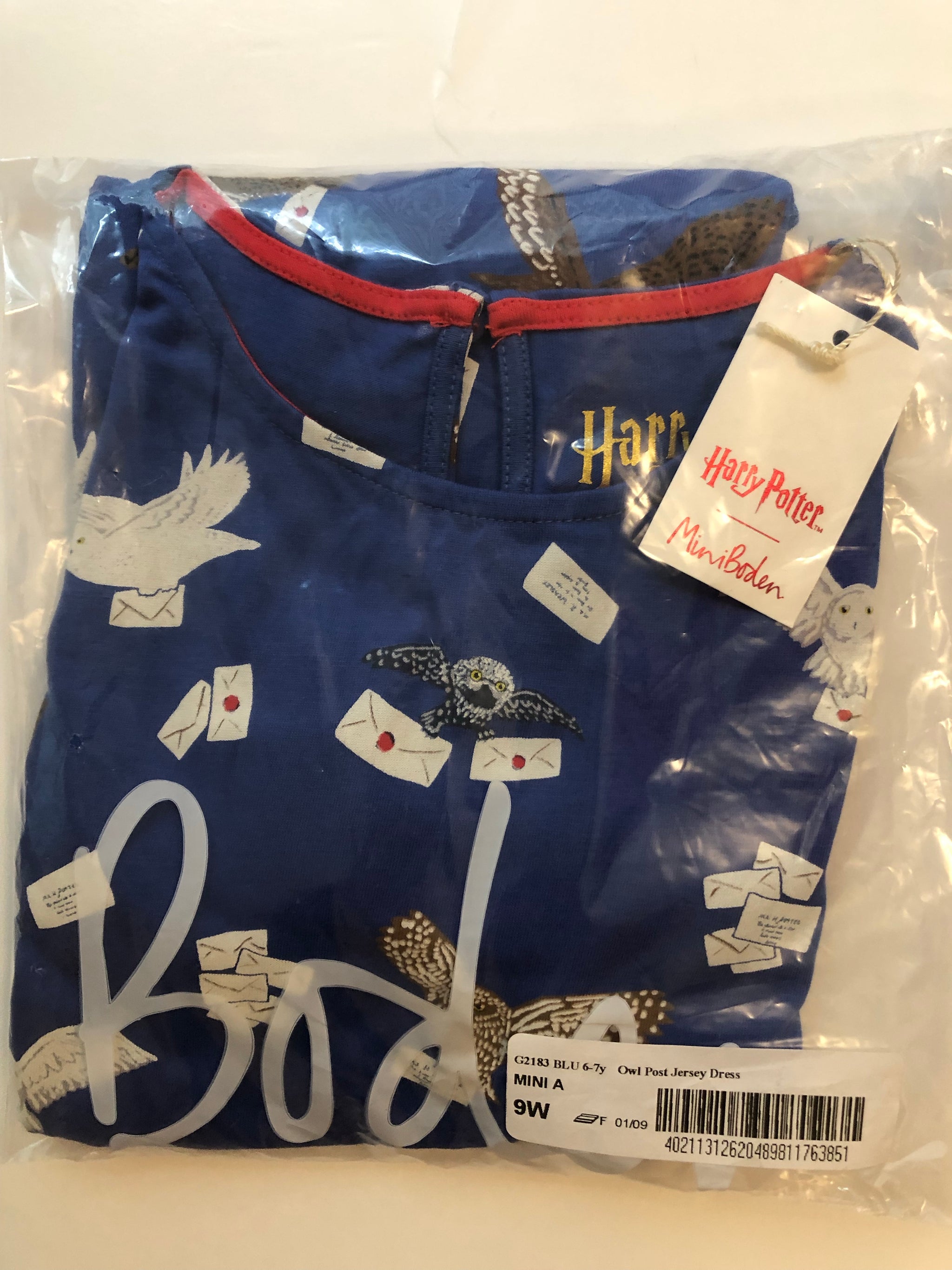 mini boden owl dress Girl's Mini Boden X Harry Potter Owl Post Jersey Dress, Size 4-5Y