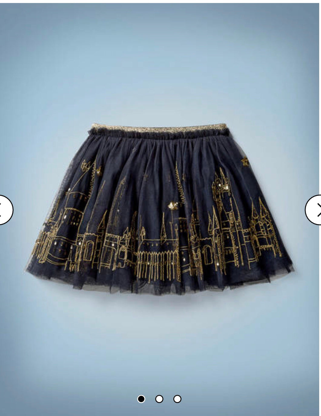 NWT Mini Boden Hogwarts Embroidered Skirt