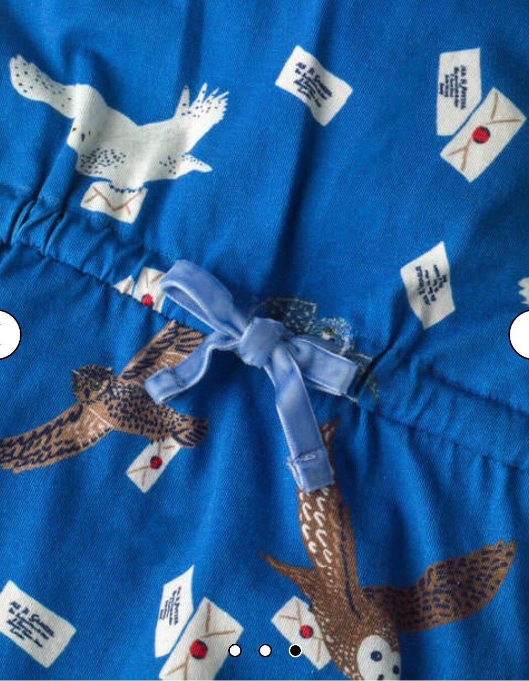 Girl's Mini Boden x Harry Potter Owl Post Jersey Dress, Size 4-5Y - Blue